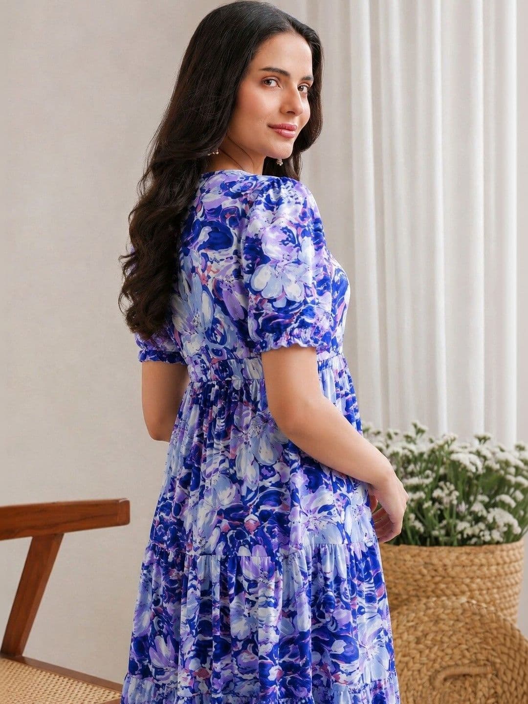 PRESHA Women Floral Printed Floral Anarkali Kurta thumbnail 6