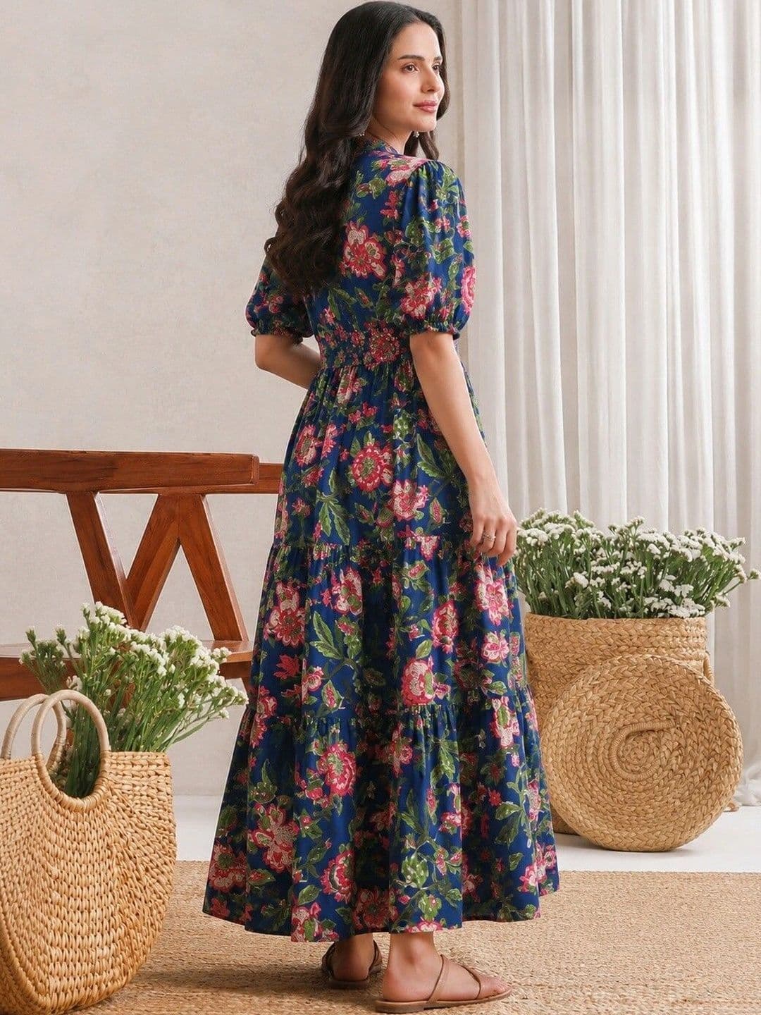 PRESHA Women Floral Printed Floral Kurta thumbnail 3