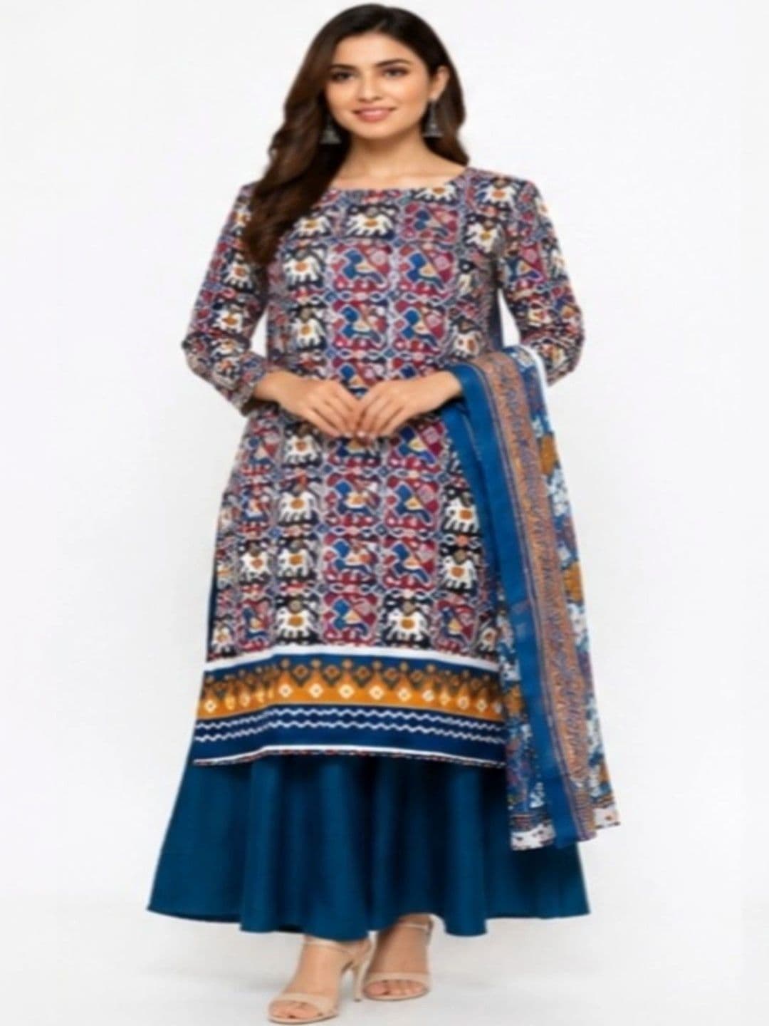 sharmaandsons Pure Cotton Unstitched Dress Material thumbnail 4