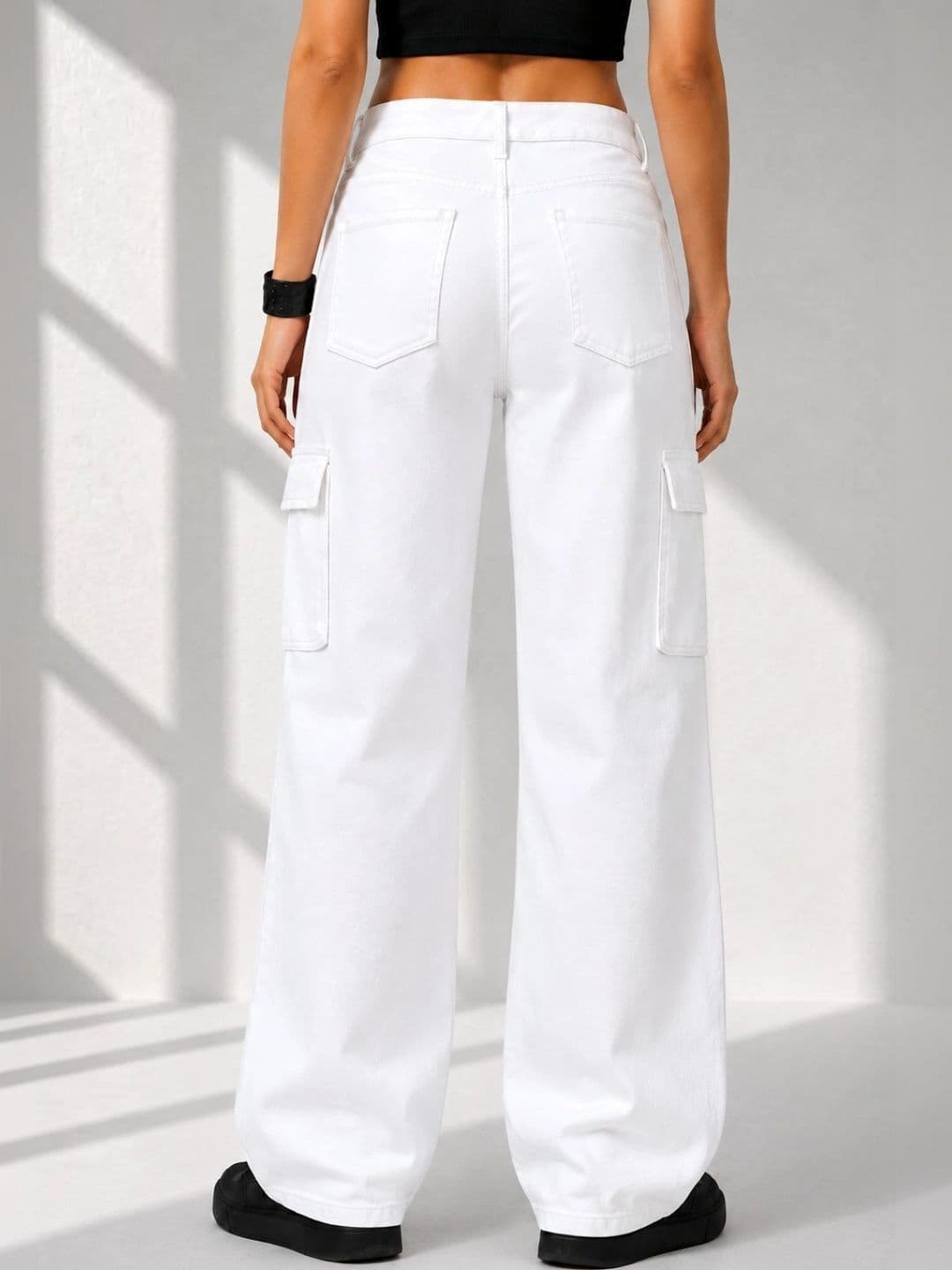 jeancherry Women Classic Regular Fit Mid-Rise Coated Stretchable Jeans thumbnail 2
