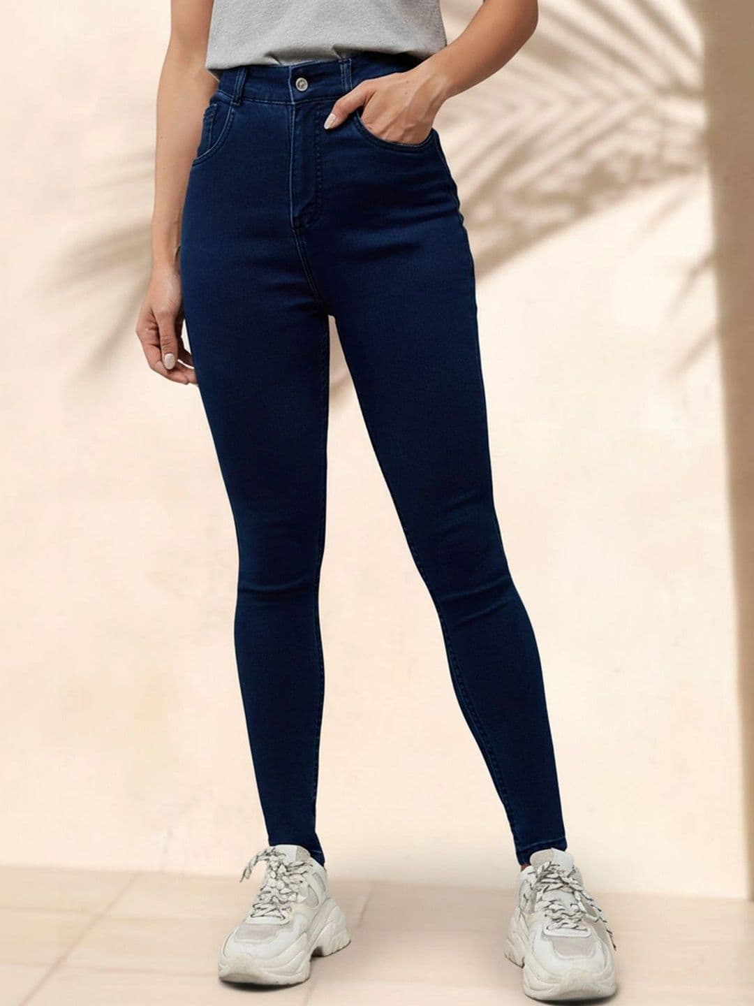 Mast & Harbour Women Skinny Fit High-Rise Stretchable Jeans - view 1