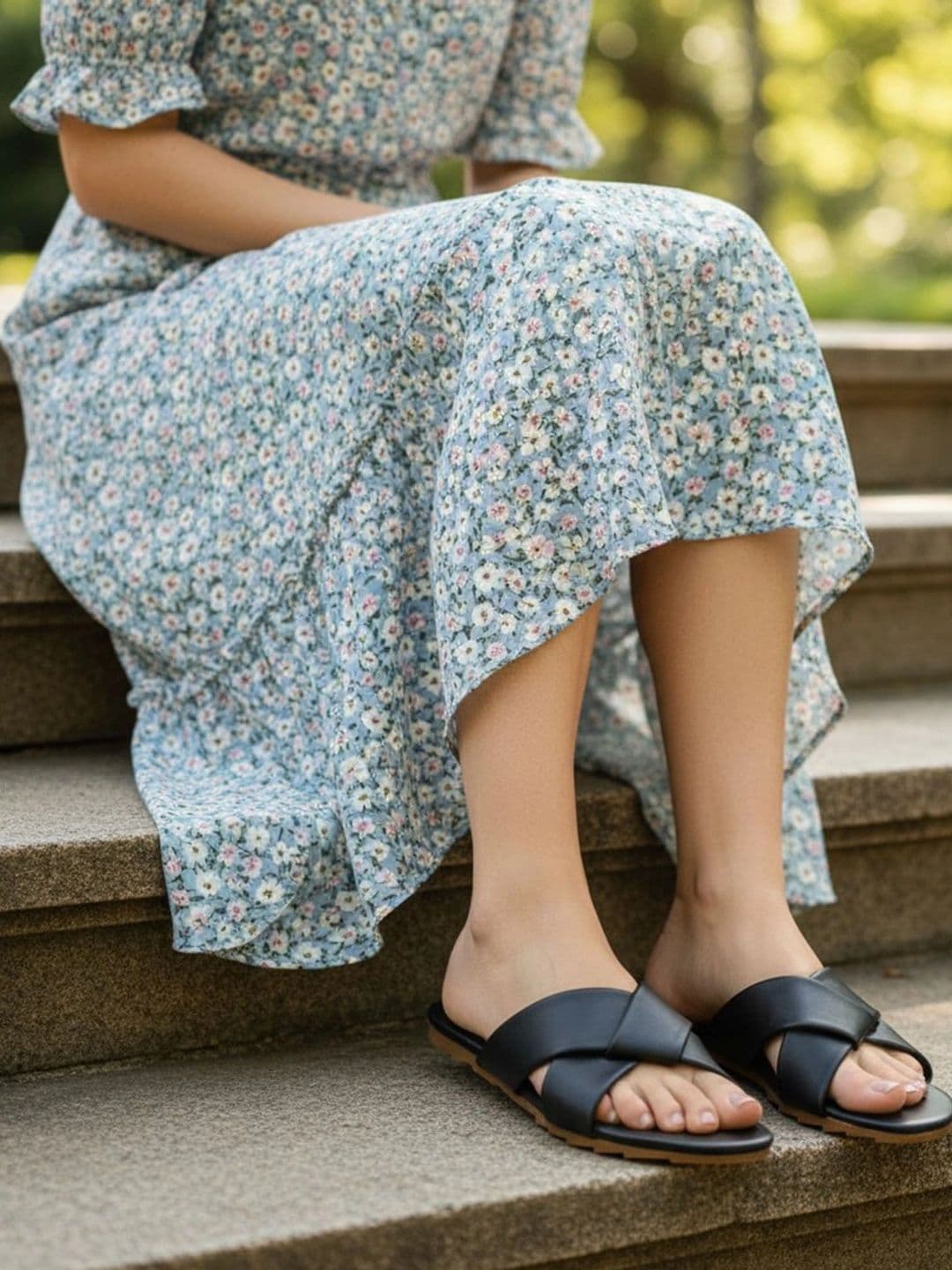 Mast & Harbour Women Open Toe Flats - view 1