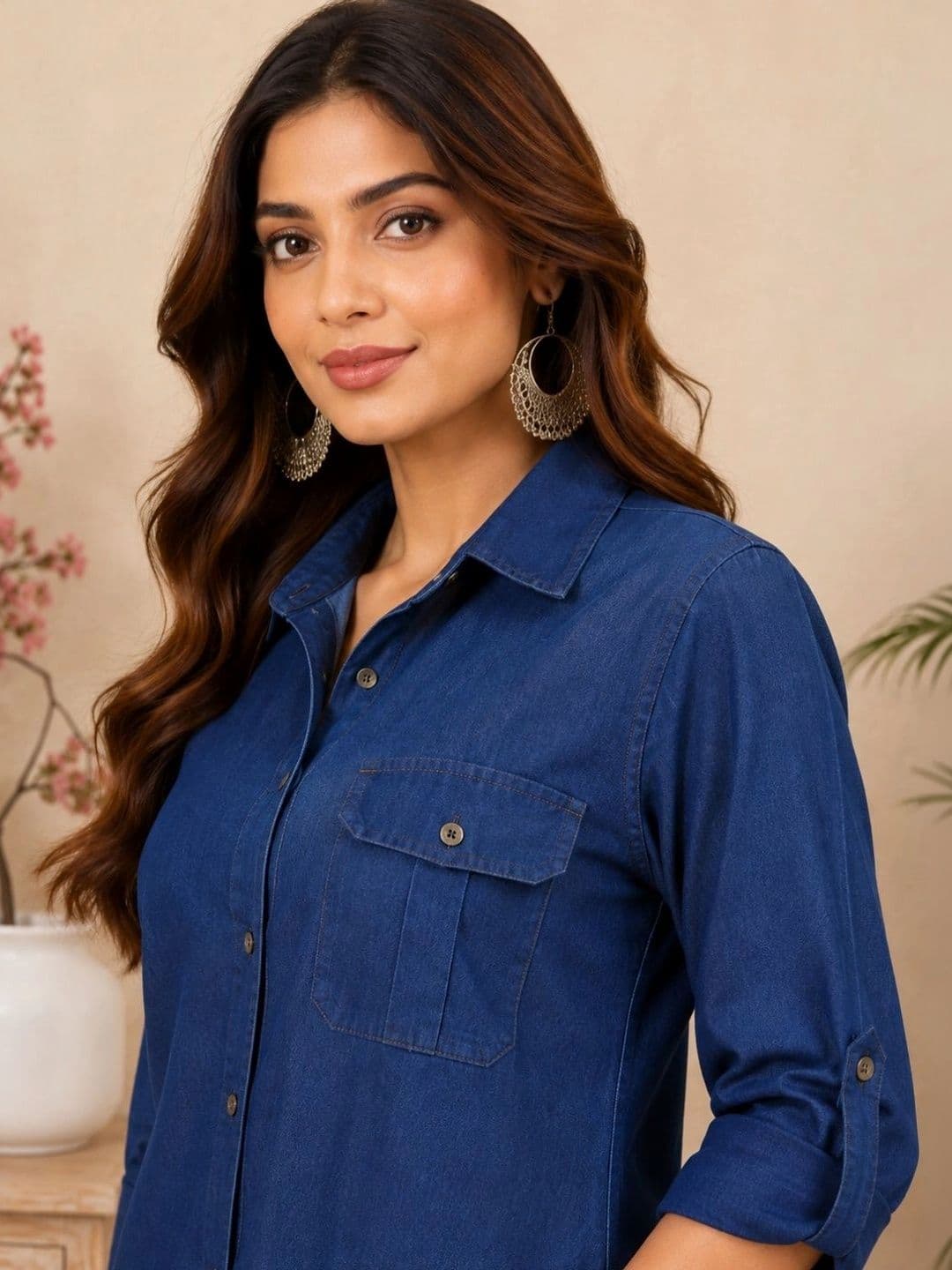 Bk fashions Floral Solid Shirt with Trousers thumbnail 2