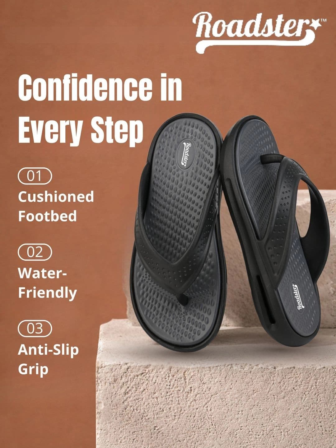 Roadster Men Thong Flip-Flops thumbnail 5