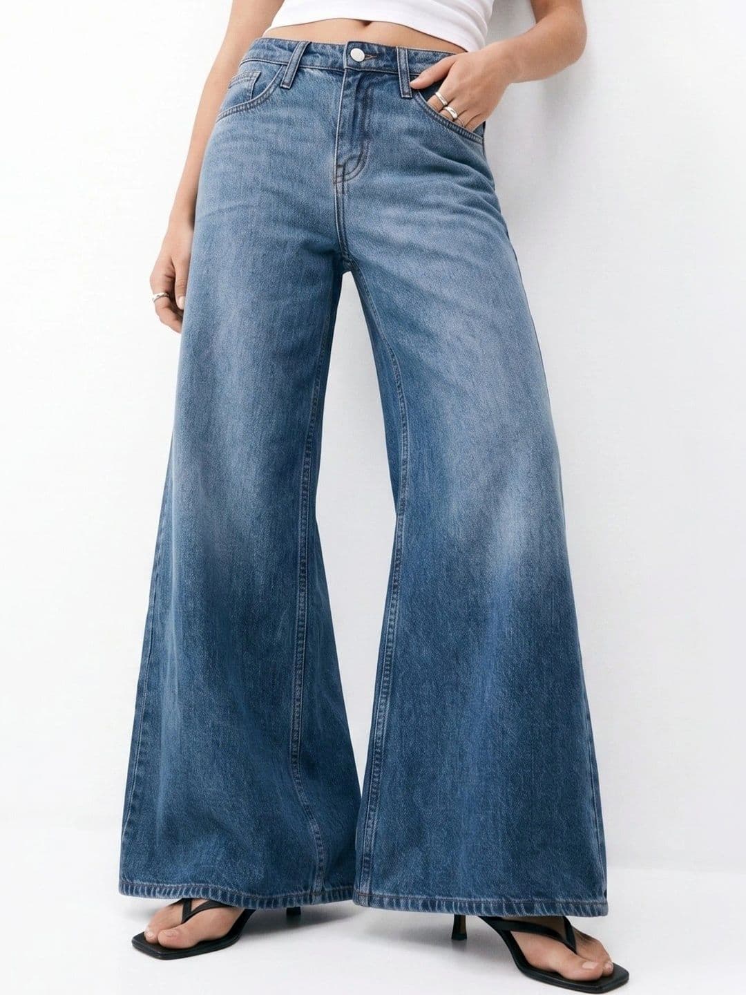 Outzidr Women Relaxed Fit Mid-Rise Jeans - view 1
