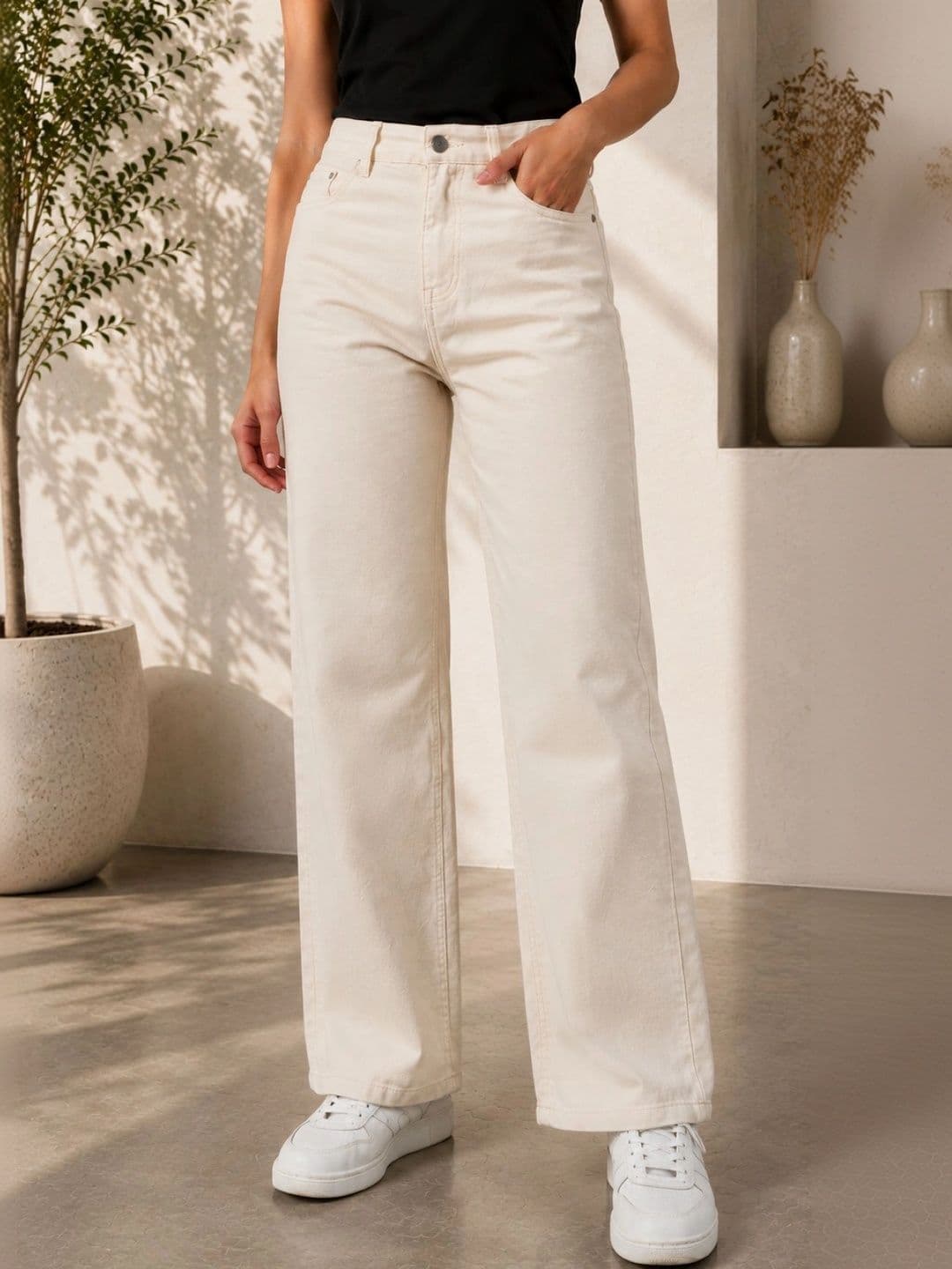 jeancherry Women Classic Regular Fit Mid-Rise Stretchable Jeans - view 1