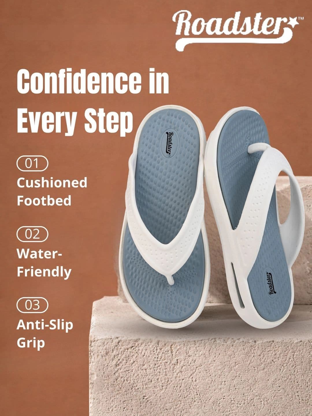 Roadster Men Thong Flip-Flops thumbnail 2