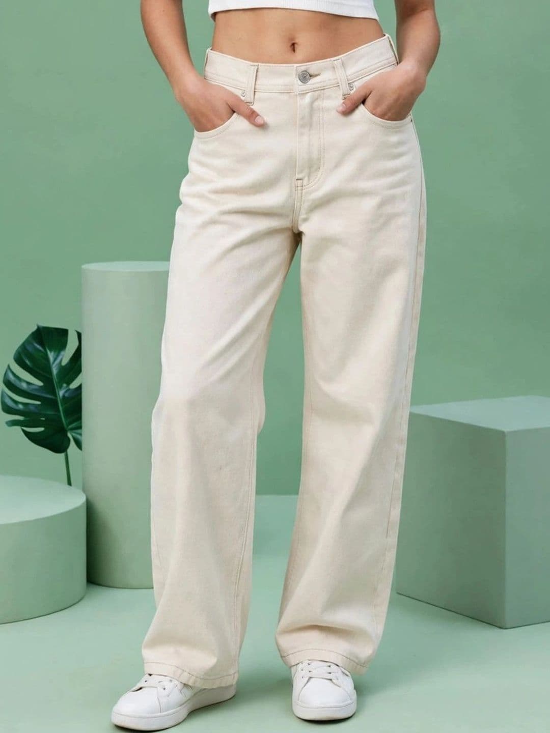 Encrypt Women Classic Regular Fit Mid-Rise Stretchable Jeans - view 1