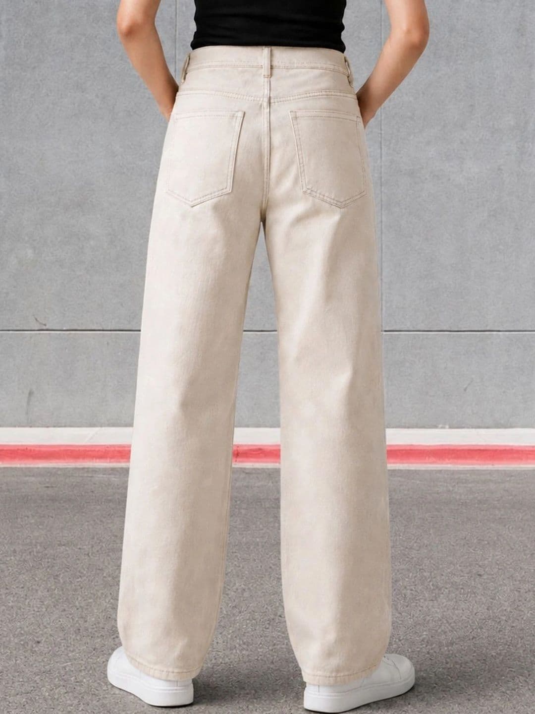 Mast & Harbour Women Classic Regular Fit Mid-Rise Stretchable Jeans thumbnail 3