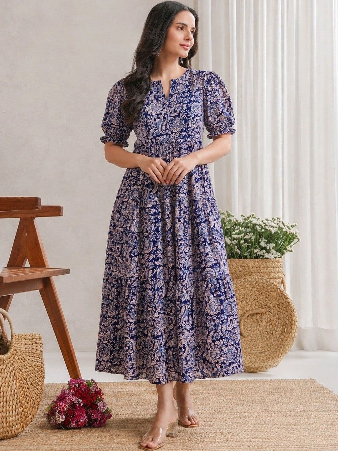 PRESHA Women Ethnic Motifs Printed Indie Prints Kurta thumbnail 2