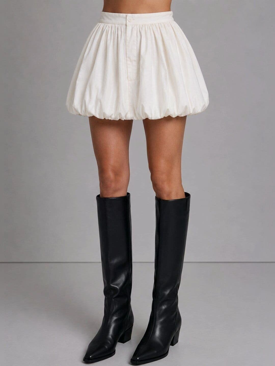 Cation Women Pure Cotton Mini Balloon Skirt - view 1