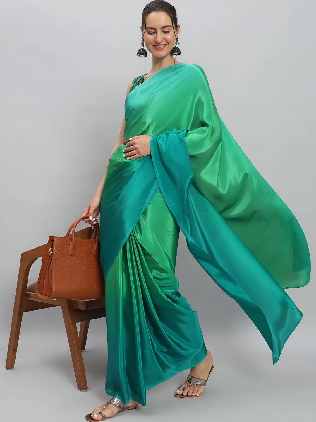 Mitera Ombre Silk Blend Saree - view 1