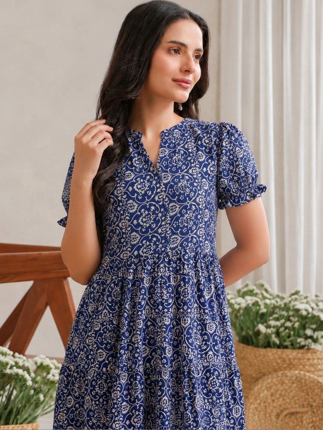 PRESHA Women Floral Printed Floral Kurta thumbnail 5
