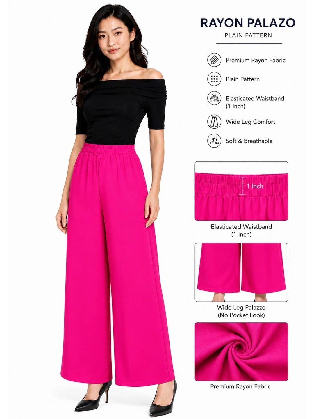 Threadbloom Women Knitted Palazzos thumbnail 2