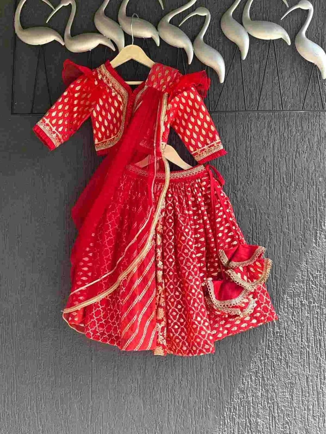 The Little Tales Girls Printed Ready to Wear Lehenga & Blouse With Dupatta thumbnail 5