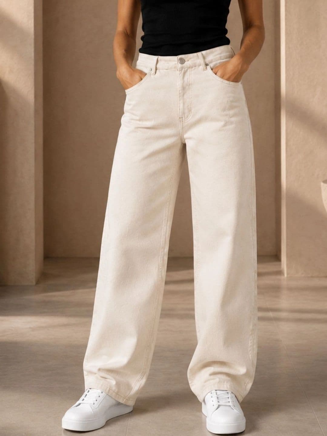 Metronaut Women Classic Regular Fit Mid-Rise Stretchable Jeans - view 1