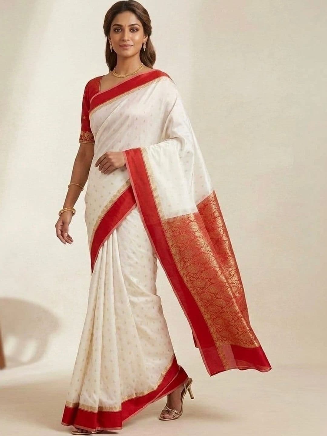SILK HERITAGE Zari Art Silk Garad Saree thumbnail 3