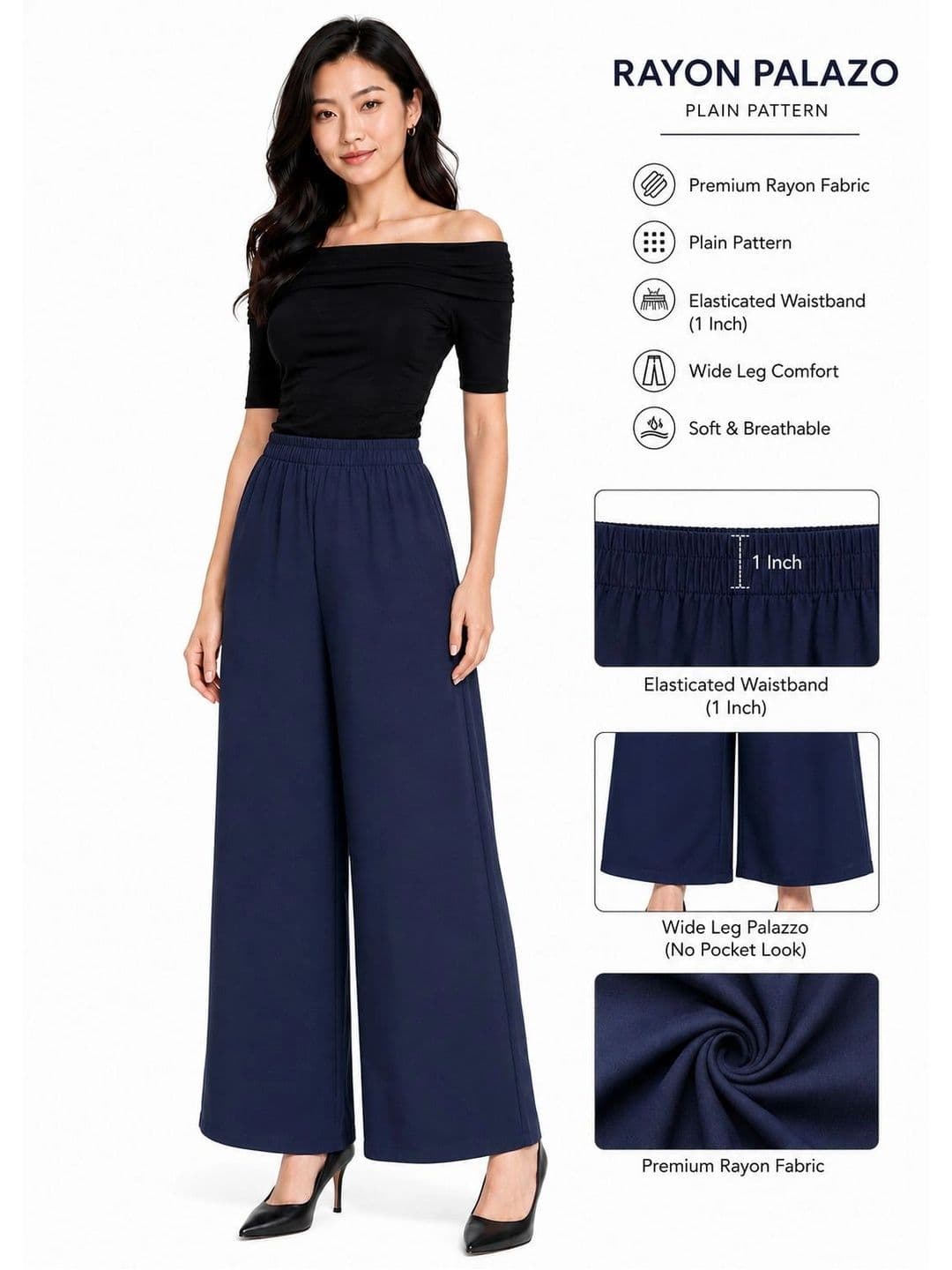Threadbloom Women Knitted Palazzos thumbnail 2