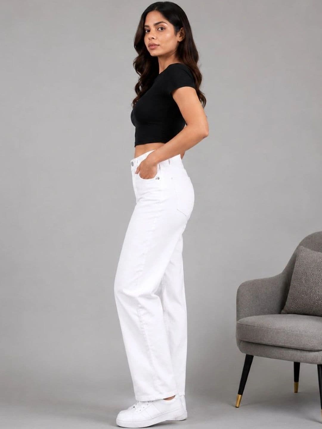FLARING Women Classic Regular Fit Mid-Rise Stretchable Jeans thumbnail 4