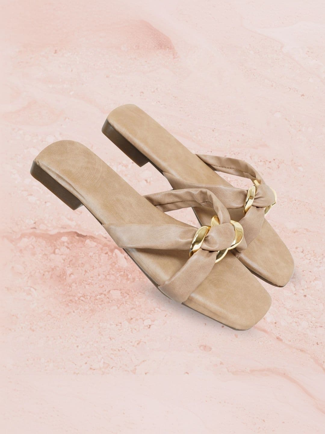 DressBerry Women Open Toe Flats with Buckles thumbnail 4