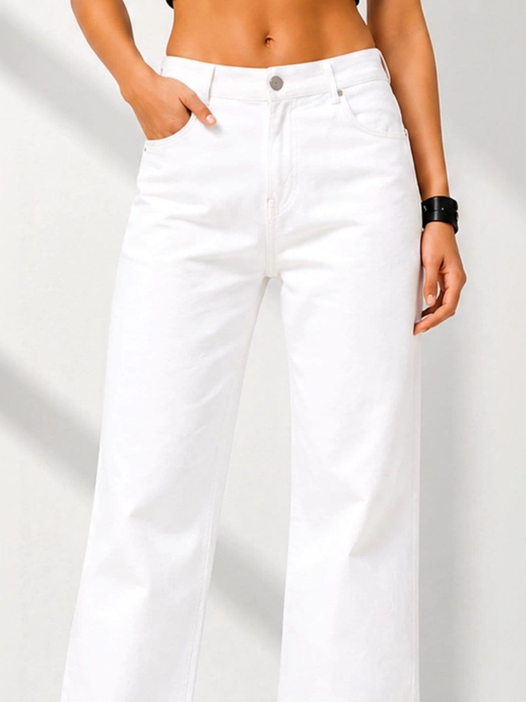 FLARING Women Classic Regular Fit Mid-Rise Stretchable Jeans thumbnail 4