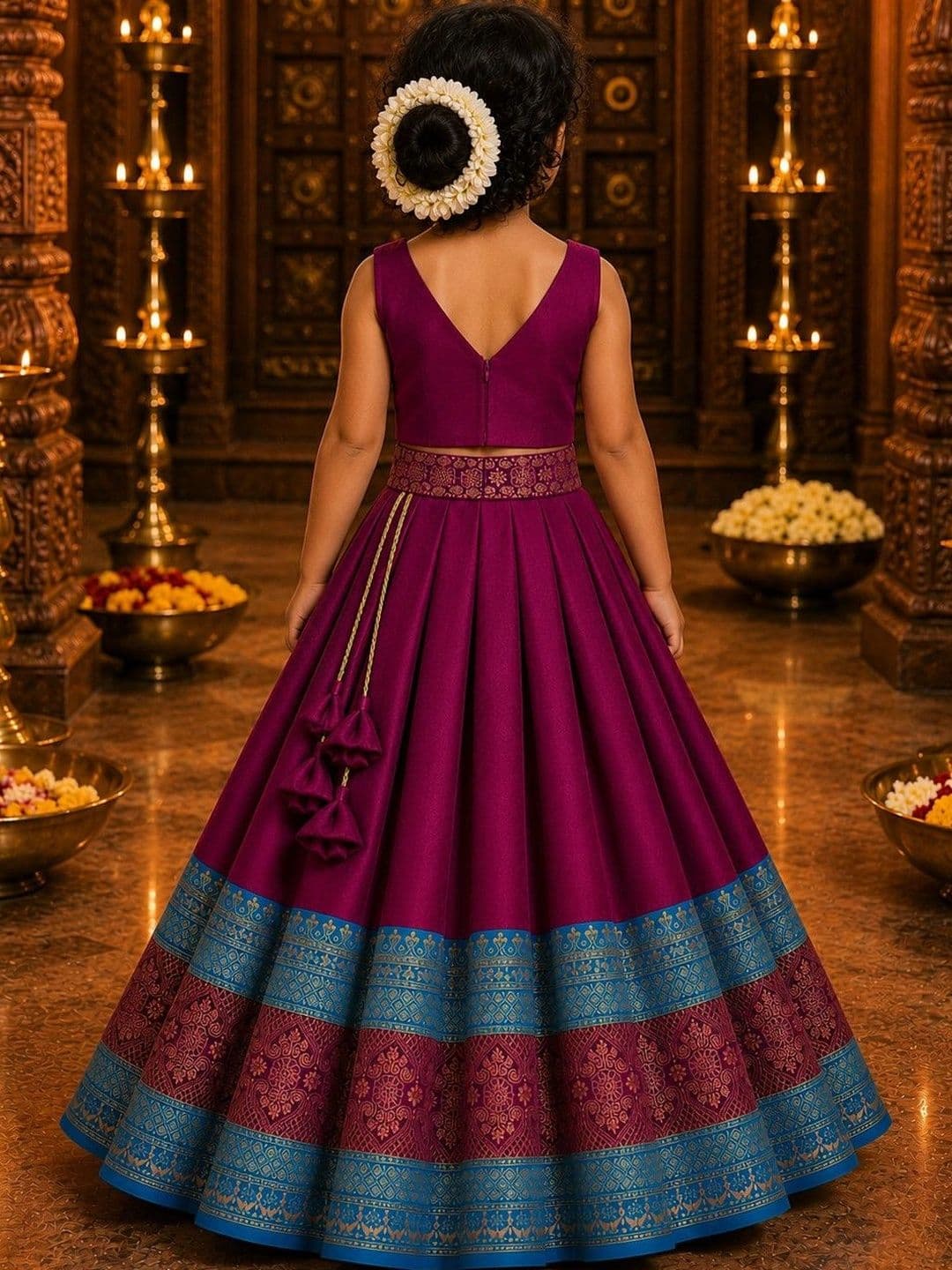 Xepon Girls Ready to Wear Lehenga & thumbnail 2