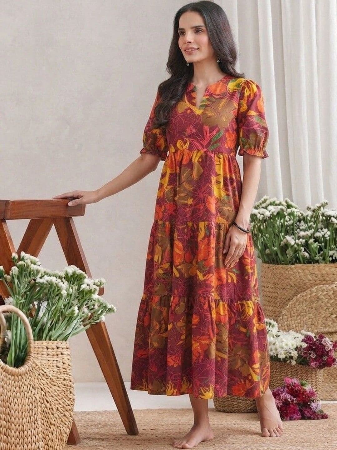 PRESHA Women Floral Printed Floral Kurta thumbnail 5