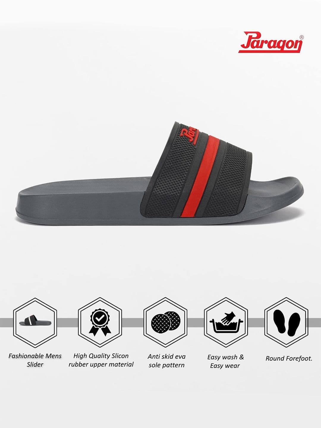 Paragon Men Textured Lightweight Sliders thumbnail 2