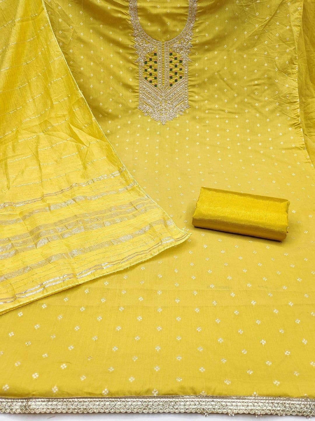 HERE&NOW Semi-Stitched Dress Material thumbnail 3