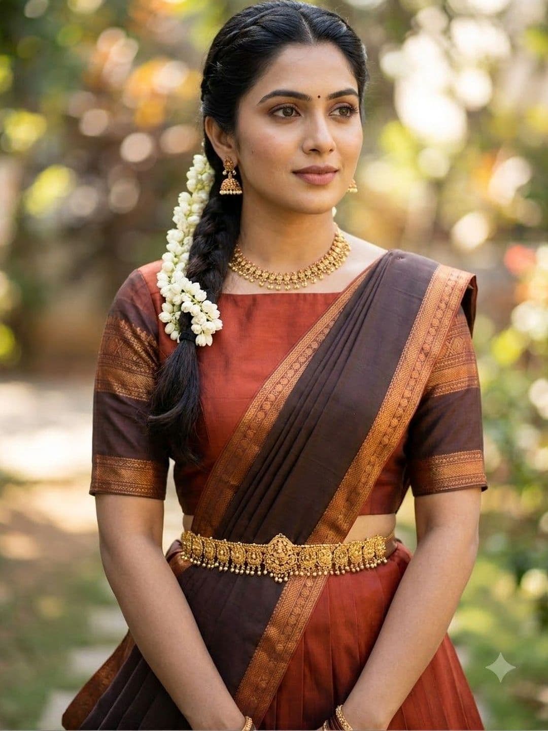 Fabcartz Semi-Stitched Lehenga & Unstitched Blouse With Dupatta thumbnail 3