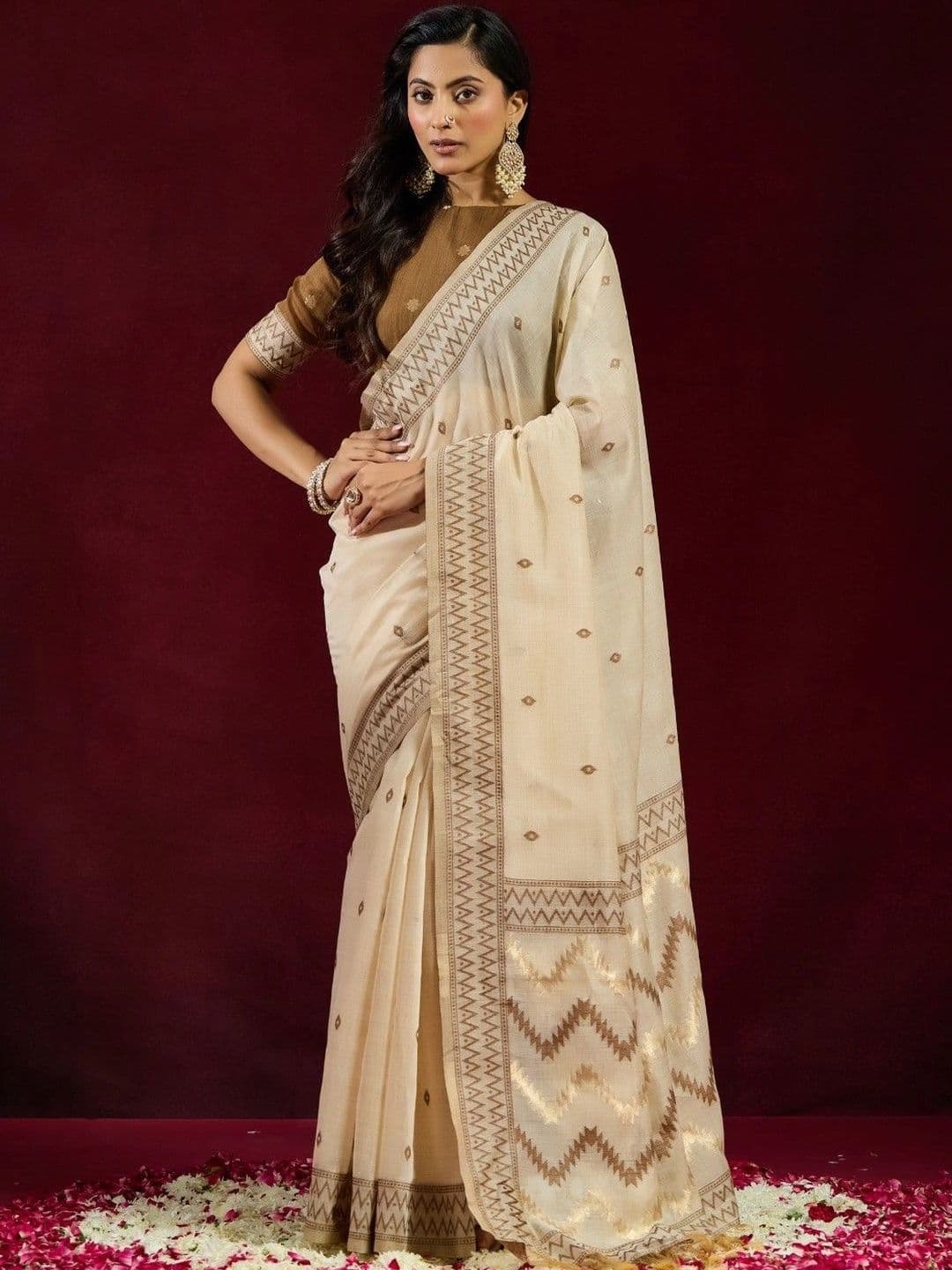 kasee Woven Design Zari Pure Cotton Designer Saree - view 1