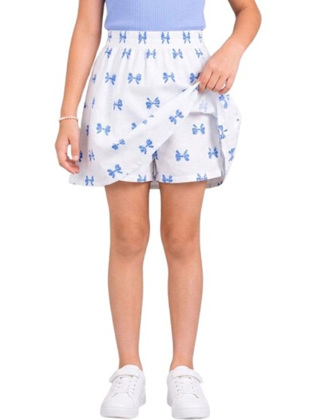 Funshine Girls Abstract Micro or Ditsy Print Above Knee Flared Skirt - view 1