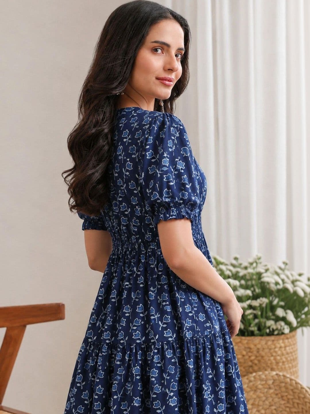 PRESHA Women Floral Printed Floral Anarkali Kurta thumbnail 2