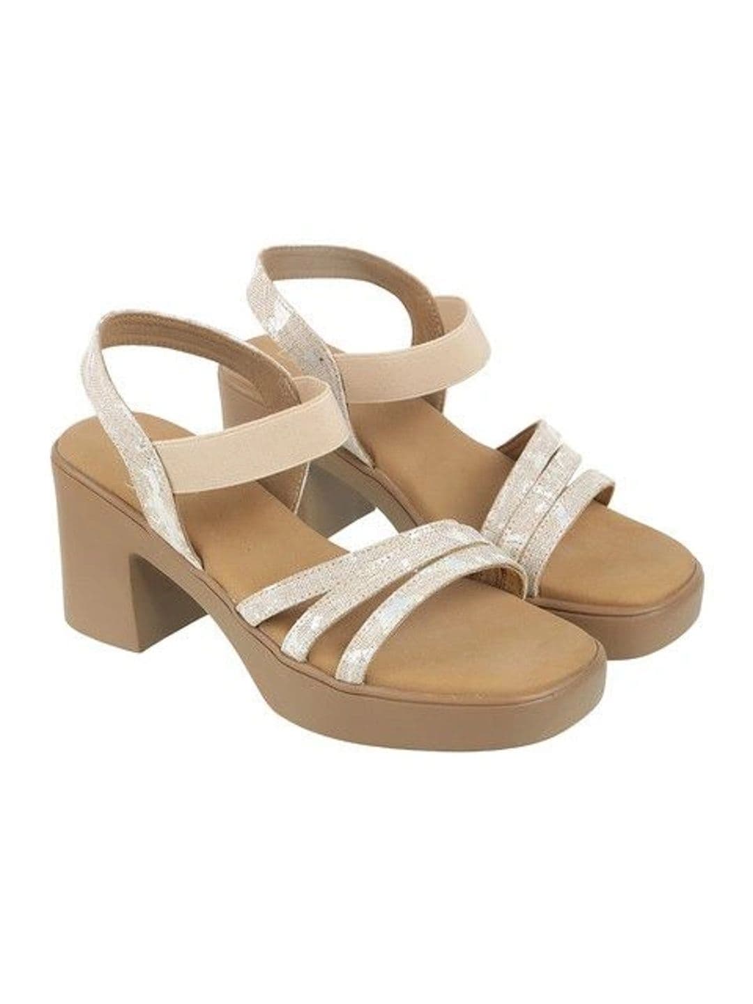 Lazera Textured Block Sandals thumbnail 6