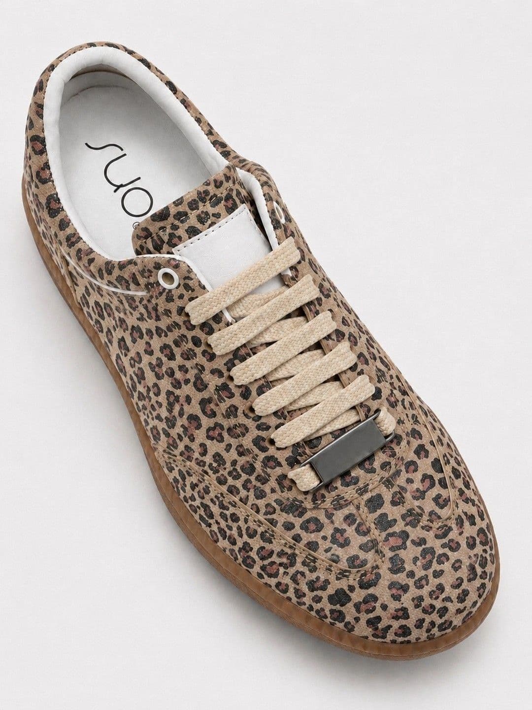 Suo Women Printed Leather Sneakers thumbnail 4