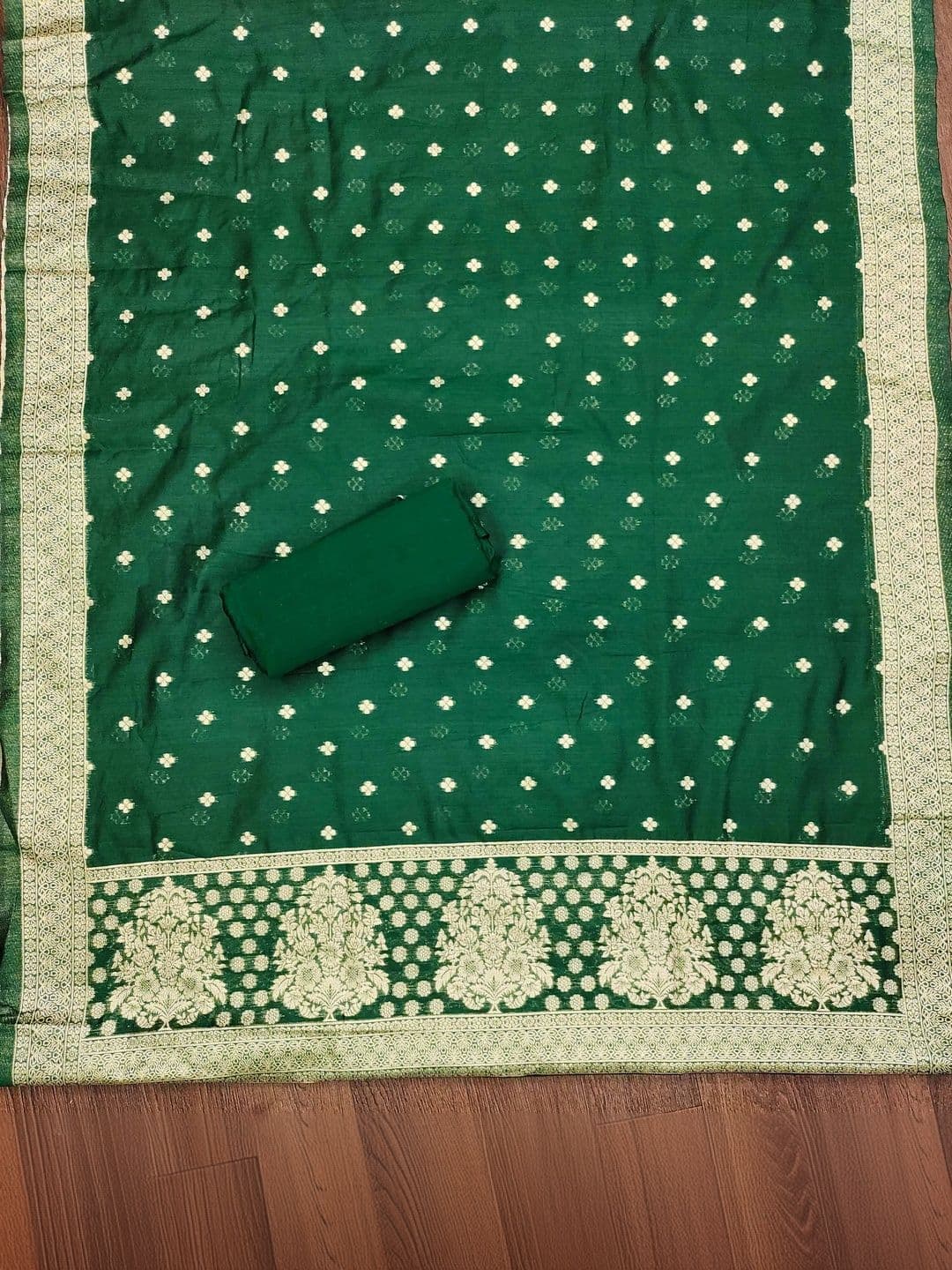 HERE&NOW Pure Cotton Semi-Stitched Dress Material thumbnail 5