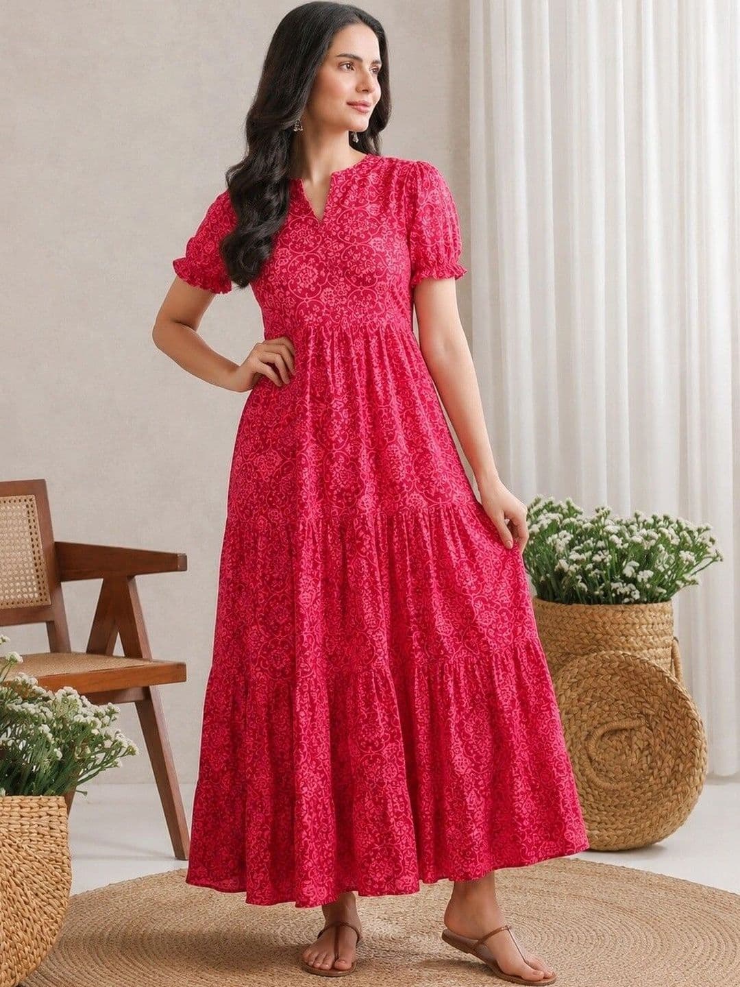 PRESHA Women Ethnic Motifs Printed Anarkali Kurta thumbnail 3
