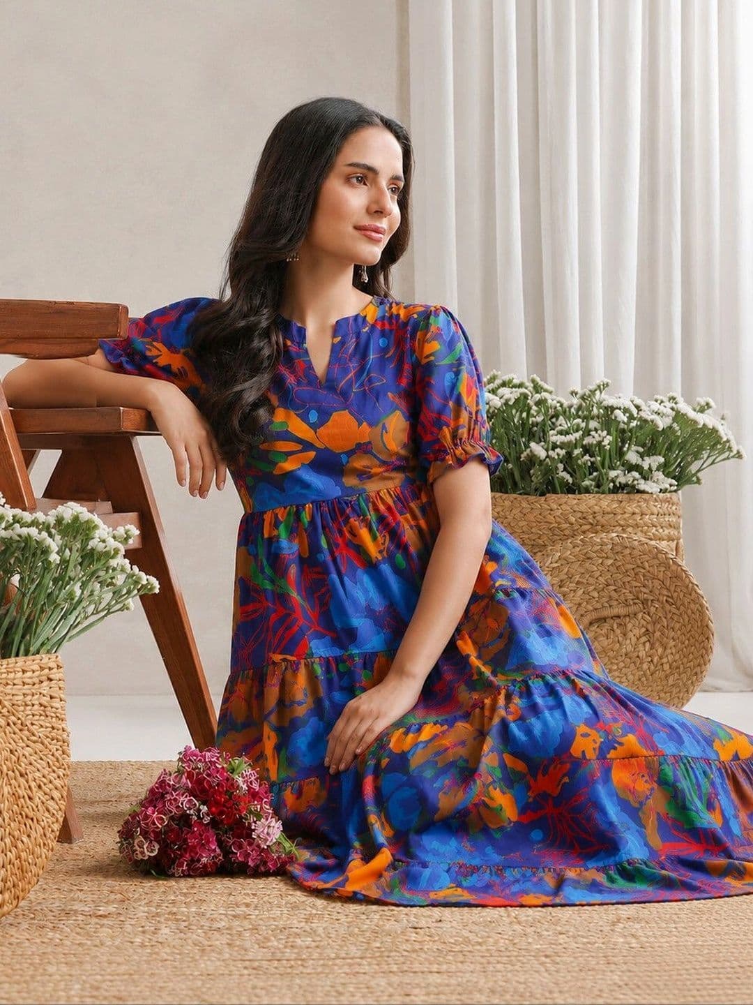 PRESHA Women Floral Printed Floral Kurta thumbnail 4