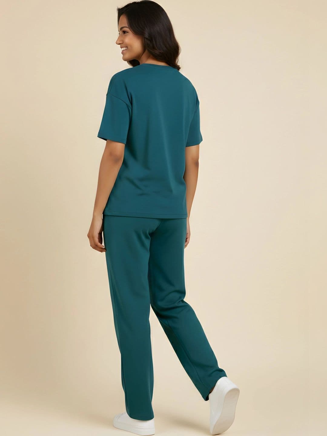 ELVIA Cotton Printed T-shirt with Trousers thumbnail 5