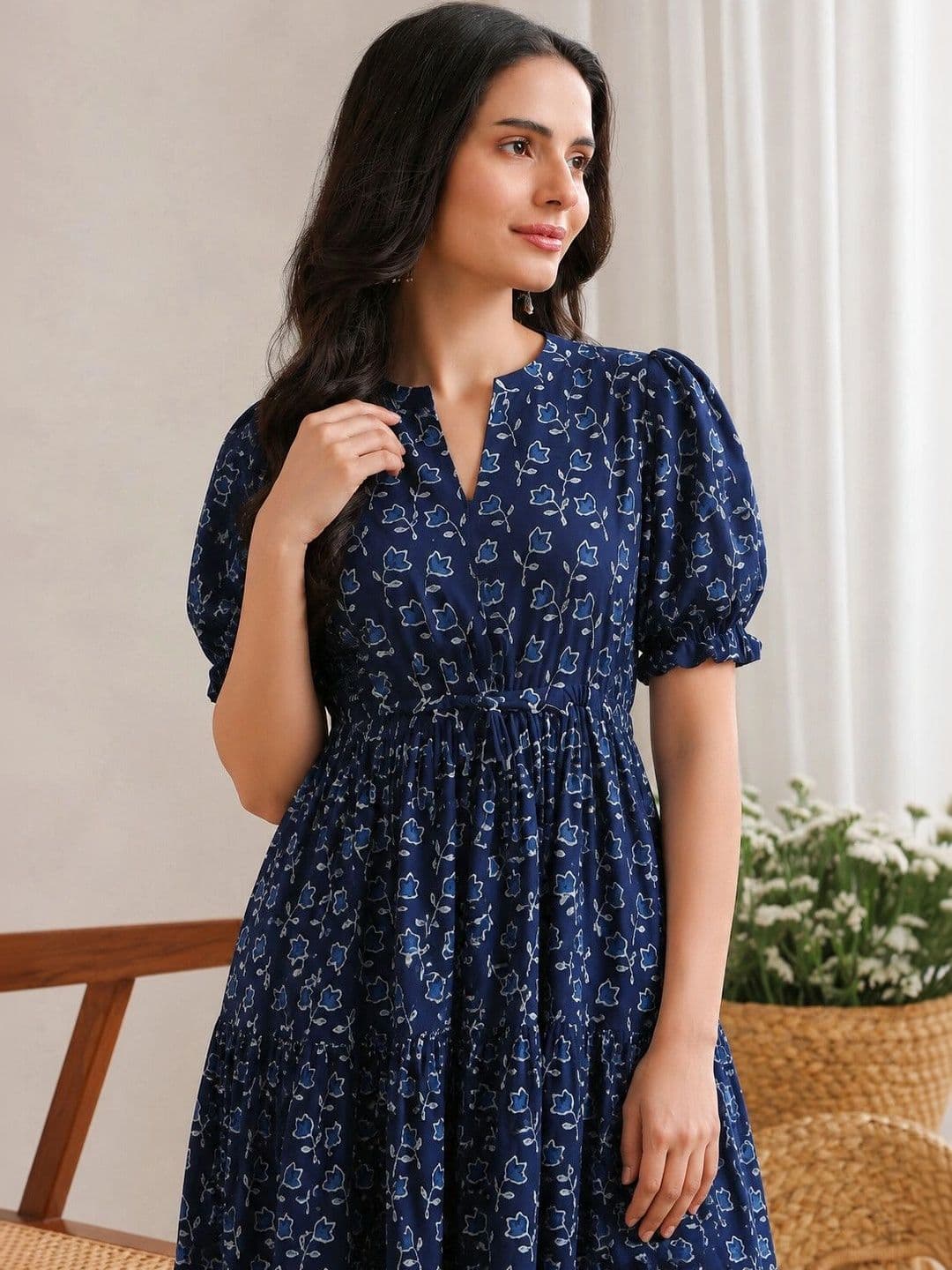 PRESHA Women Floral Printed Floral Anarkali Kurta thumbnail 3
