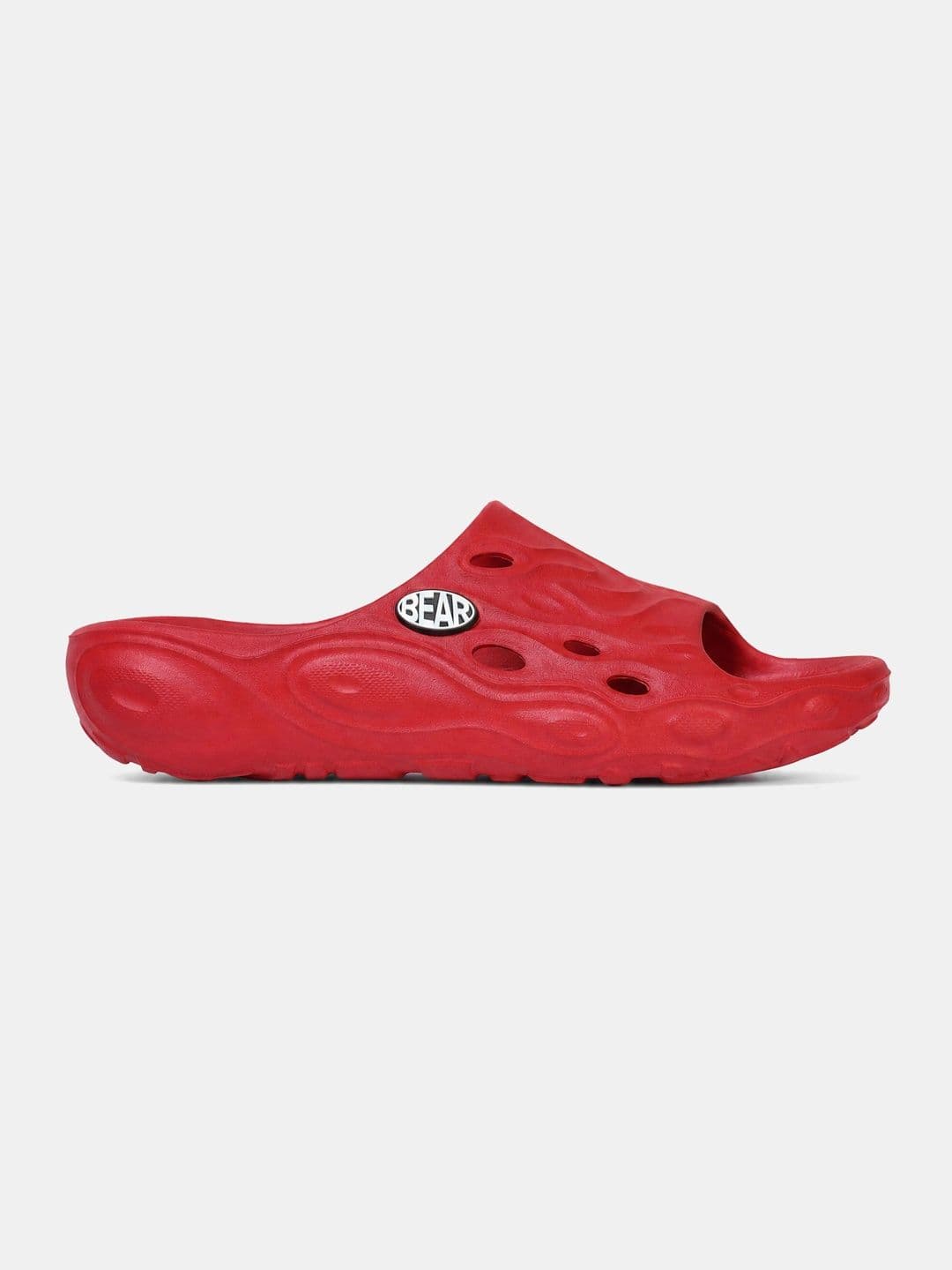 THE BEAR HOUSE Men Solid Red Open-Toe Slip-On Sliders thumbnail 6