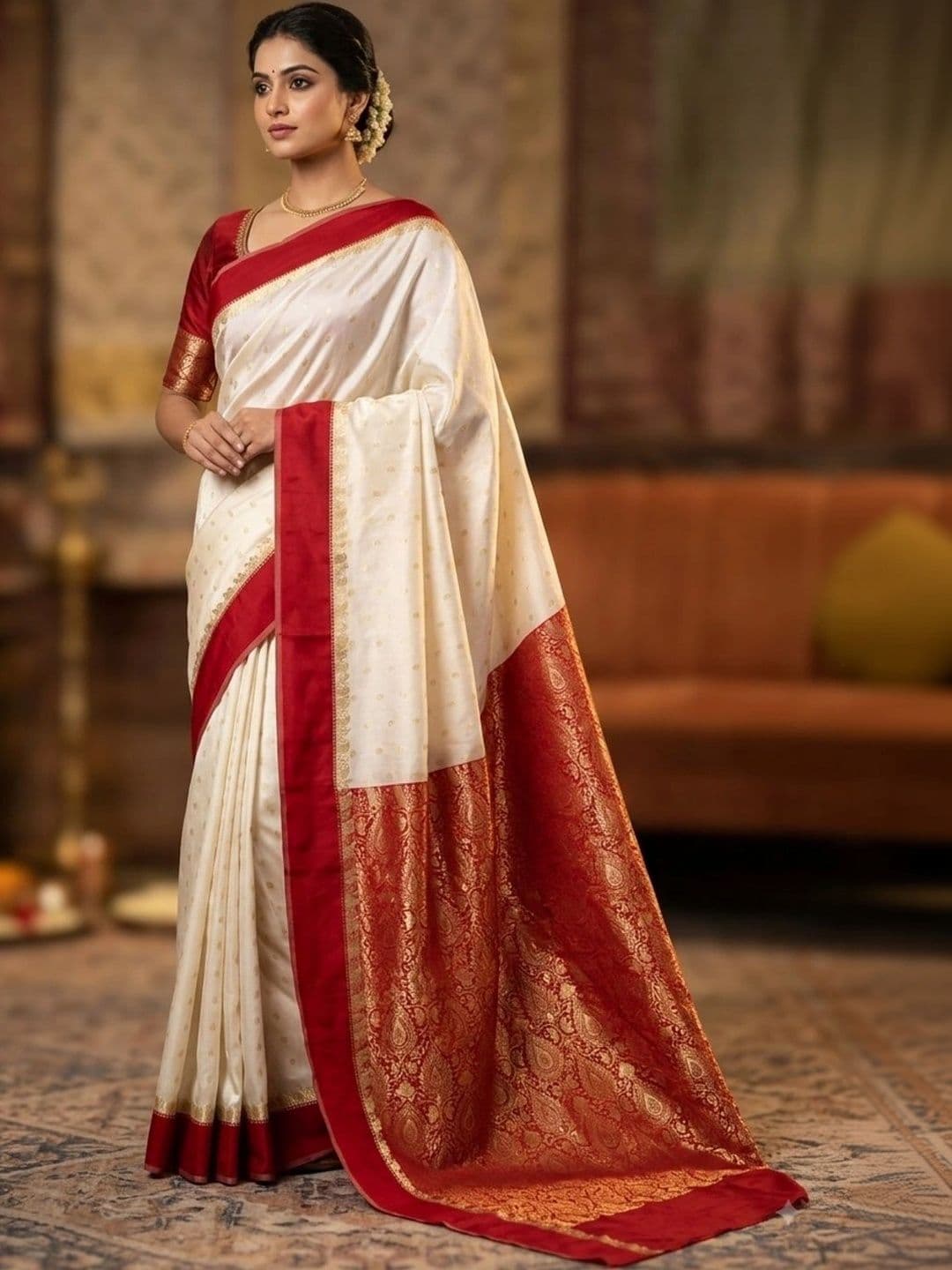 Silk Loomluxe Woven Design Zari Art Silk Saree thumbnail 3