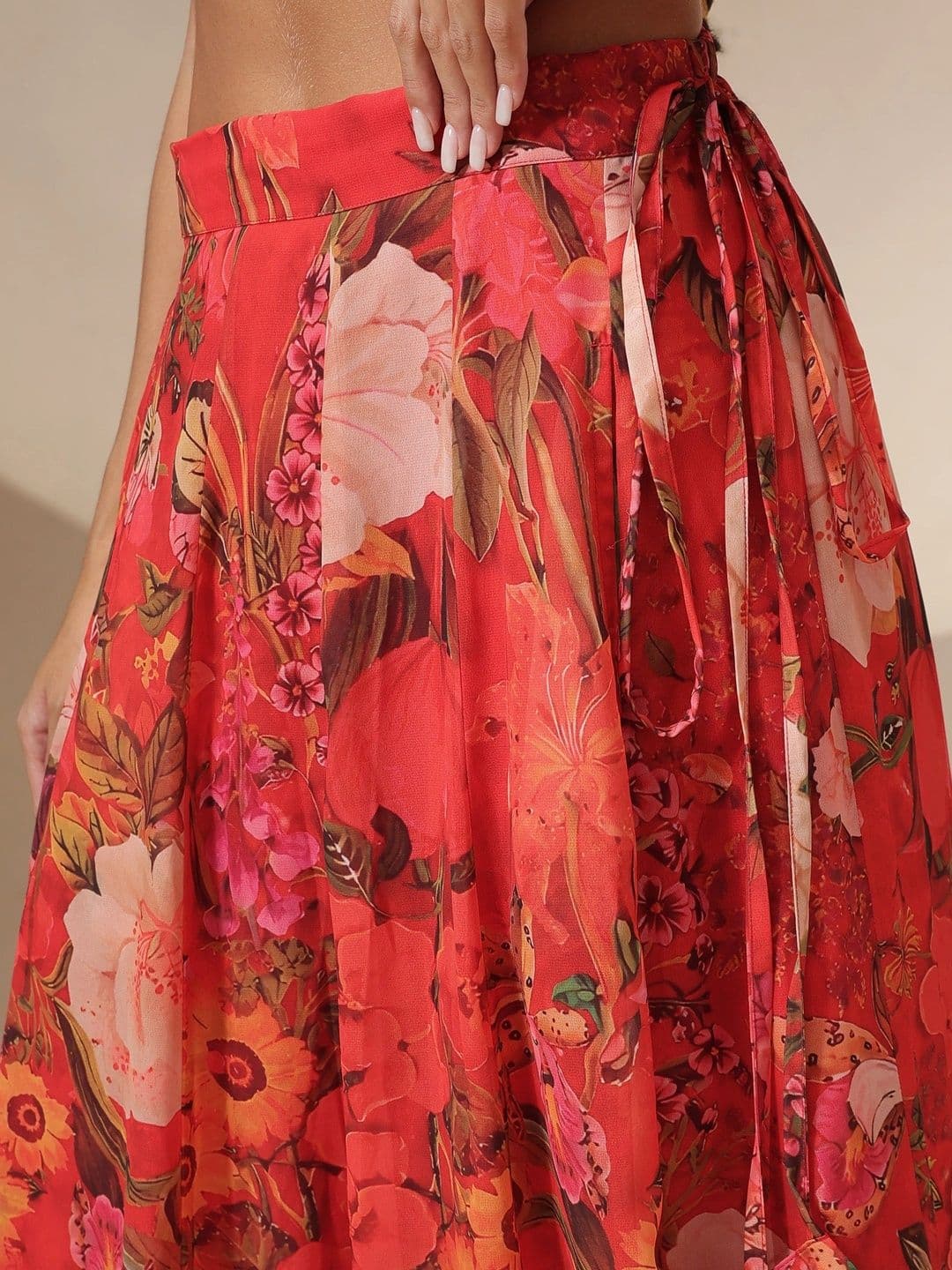 Shae by SASSAFRAS Printed Ready to Wear Lehenga & thumbnail 3