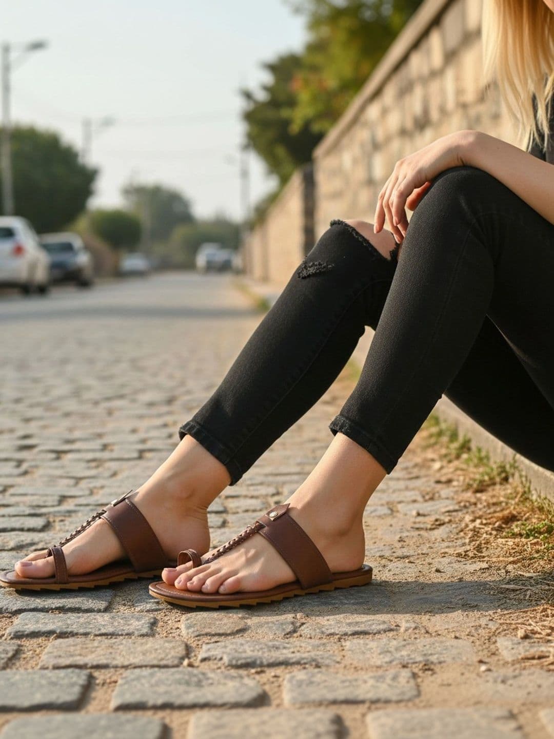glitchez Women One Toe Flats thumbnail 3
