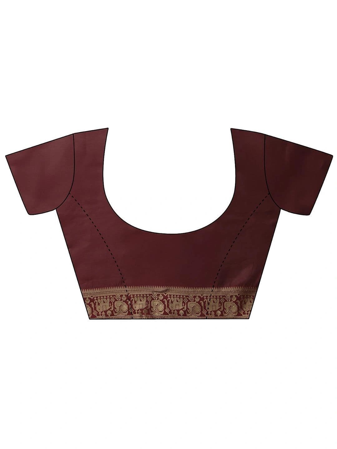 Libas Woven Design Zari Brocade Saree thumbnail 2