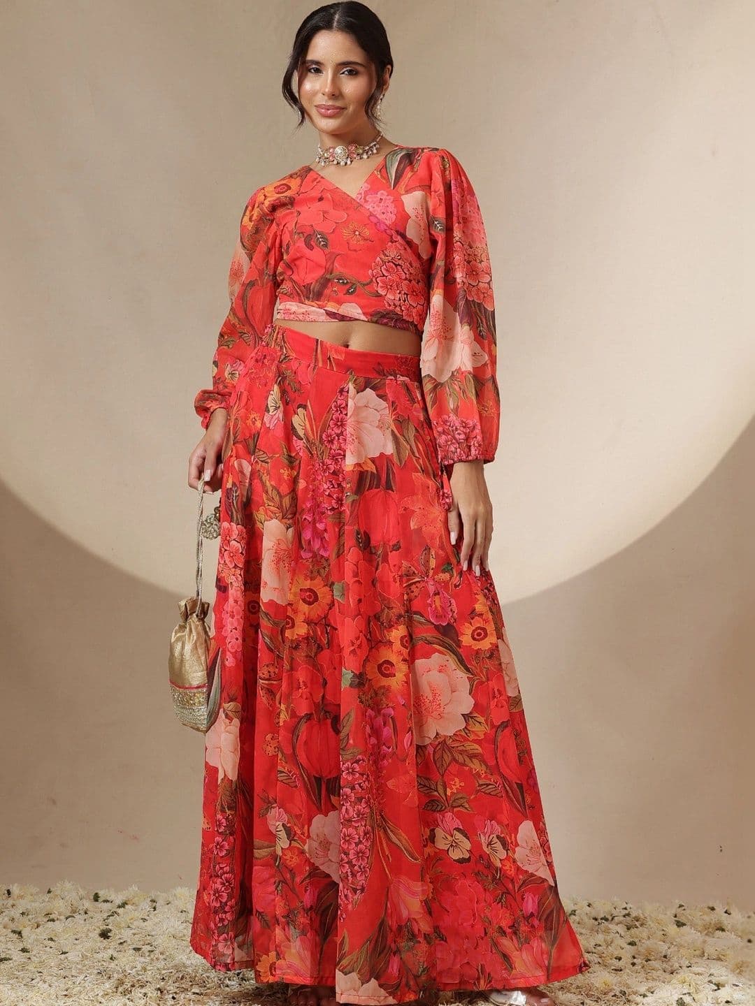 Shae by SASSAFRAS Printed Ready to Wear Lehenga & - view 1
