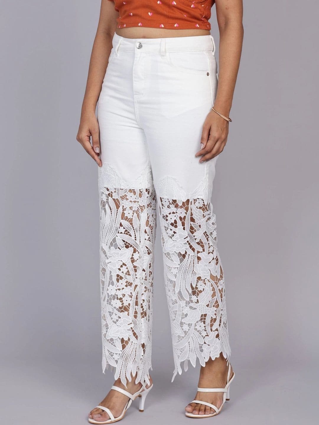 NATICA Women Regular Fit Mid-Rise Embellished Jeans thumbnail 7
