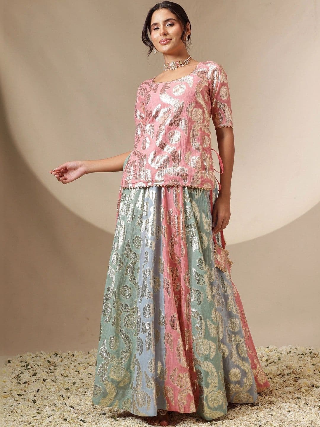 Shae by SASSAFRAS Ready to Wear Lehenga & thumbnail 6