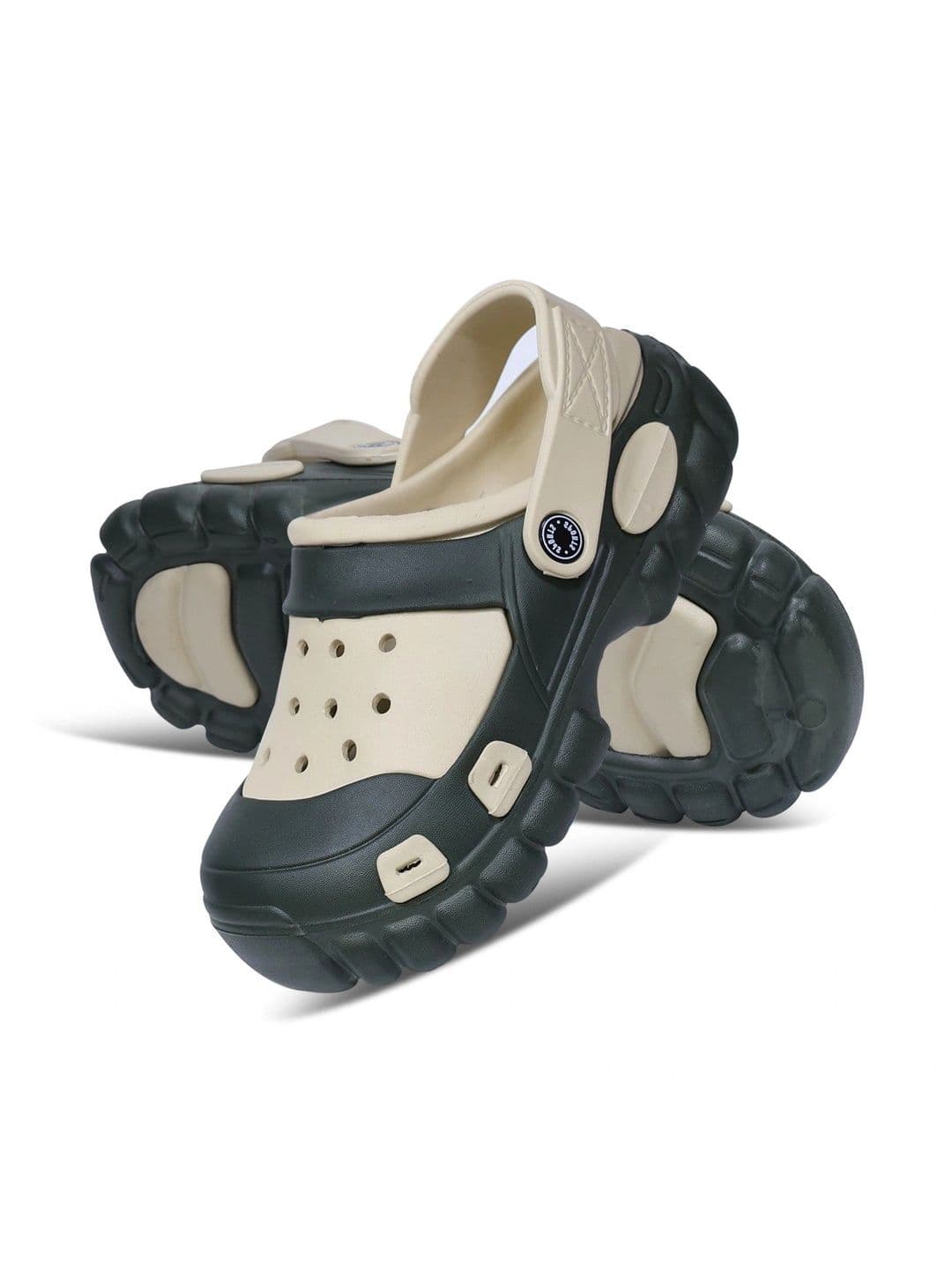 FOOT CARE Men Colourblocked Clogs thumbnail 2