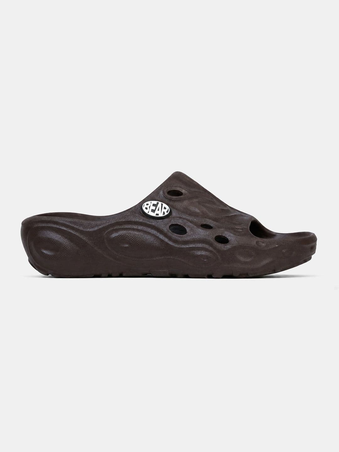 THE BEAR HOUSE Men Solid Brown Open-Toe Slip-On Sliders thumbnail 4